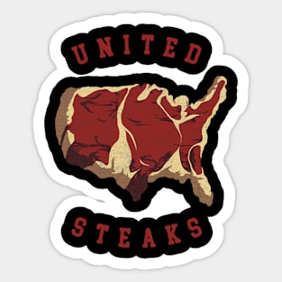 United Steaks Of America Sticker